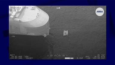 Un catamaran gonflable sauvé par un cargo en mer de Corail le 6 septembre 2023