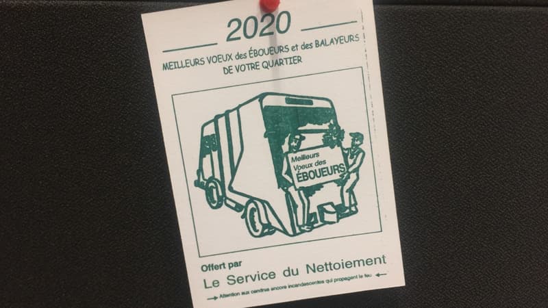 Un exemple de "calendrier" vendu en décembre 2019 par de faux éboueurs