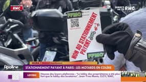 Stationnement payant à Paris : les motards en colère 