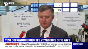 Covid-19: le PDG d'Aéroports de Paris confirme que les ressortissants des 16 pays sur liste écarlate doivent "passer les tests PCR obligatoirement"