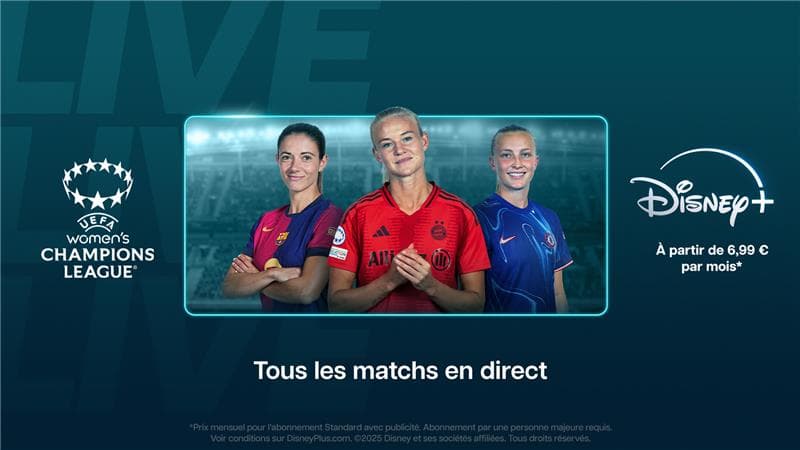 Women's Champions League : comment suivre le match Arsenal - OL en streaming et en direct via Disney+ ?