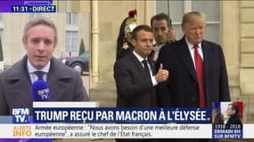 Ce qu'il faut retenir de la rencontre entre Macron et Trump à l'Elysée