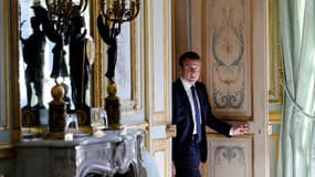 Emmanuel Macron donnera son interview dans le salon d'angle de l'Elysée.