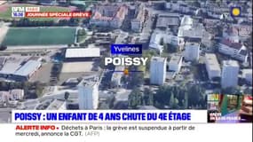 Poissy: un enfant de 4 ans chute du 4e étage de son immeuble