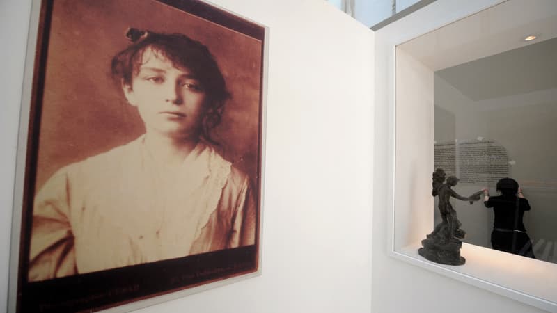 Un portrait de Camille Claudel lors d'une rétrospective au Musée Rodin en 2008