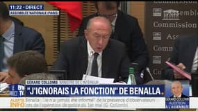 "Ce n'est pas mon rôle de saisir chaque procureur pour lui signaler la commission d'une infraction", déclare Gérard Collomb