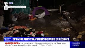 Des migrants transférés de Paris vers des centres d'accueil temporaires en régions 