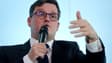 Arnaud Deslandes lors de la conférence de presse de Martine Aubry, à Lille, le 6 mars 2025
