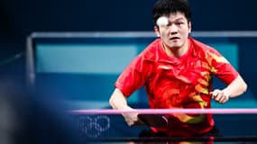 Fan Zhendong aux JO de Paris 2024, le 8 août.