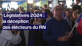  Législatives 2024: la déception des électeurs du RN à l'annonce des résultats du second tour