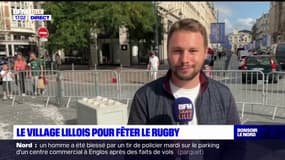 Coupe du monde de rugby: le village lillois fête le ballon ovale 