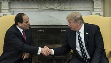 Le président américain Donald Trump et le président égyptien Abdel Fattah al-Sissi, le 3 avril 2017 à Washington (photo illustration)