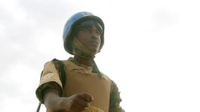 Soldat de la force conjointe de maintien de la paix ONU-Union africaine, dans le nord du Soudan le 18 octobre 2012.