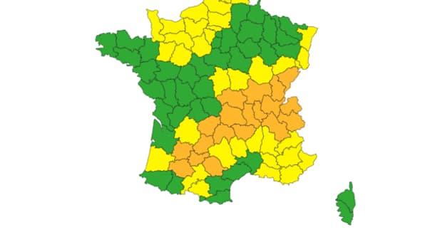 La carte de vigilance orange du 18 août 2023