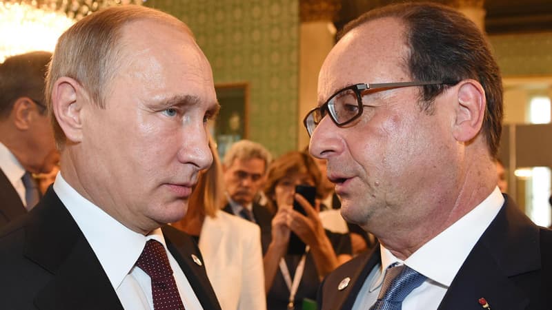Vladimir Poutine et François Hollande, lors d'une rencontre en octobre, doivent se revoir, ce week-end en Australie, à Brisbane, dans le cadre du G20.
