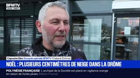 "De la neige pour Noël, c'est merveilleux": à Chabeuil, dans la Drôme, les habitants se sont réveillés sous la neige