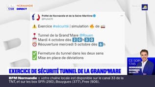 Rouen: le tunnel de la Grand'Mare fermé à la circulation cette nuit