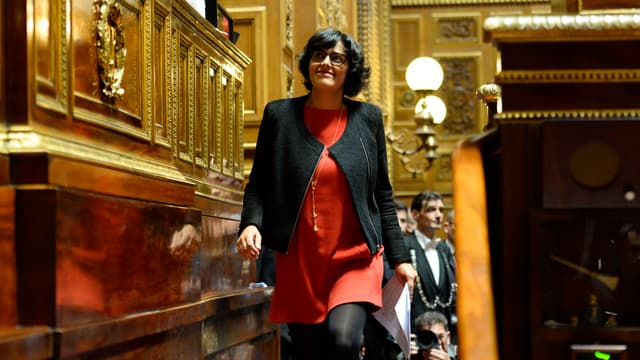 Myriam El Khomri à la tribune du Sénat