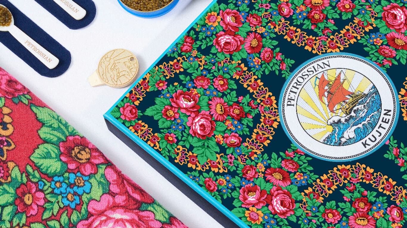 Le coffret caviar & cachemire Petrossian x Kujten Le coffret caviar & cachemire Petrossian x Kujten