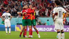 Le Maroc vainqueur du Portugal (1-0) en quart de finale de la Coupe du monde 2022