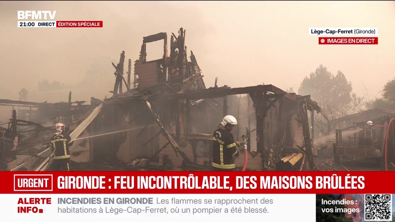Özel Baskı: Gironde, Var... BFMTV Kontrol Edilemeyen Yangınların Kalbinde - 23/07