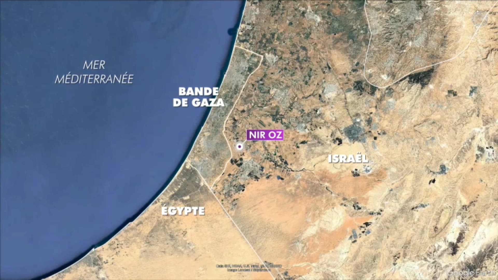 Le kibboutz de Nir Oz dans le sud d'Israël