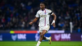 Skelly Alvero lors de Lyon-Lille (0-2, 13e journée de Ligue 1), le 26 novembre 2023