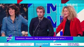 Désaccord entre Laure Closier et Hadrien Mathoux à propos de la couverture médiatique des grèves en France