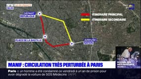 Paris: nouvelle journée de manifestation, la circulation s'annonce très perturbée
