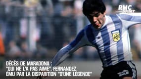 Décès de Maradona : "Qui ne l'a pas aimé", Fernandez ému par la disparition "d'un mythe"