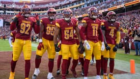 L'équipe des Washington Commanders face aux Dallas Cowboys (26-34), le 24 novembre 2024