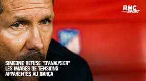 Atlético : Simeone refuse "d'analyser" les tensions apparentes au Barça