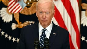 Le président américain Joe Biden lors d'une conférence de presse à Washington, le 25 mars 2021.
