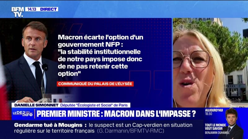 Choix du Premier ministre: Danielle Simonnet fustige la décision d'Emmanuel Macron 