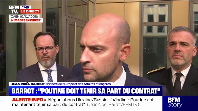 Négociations entre l'Ukraine et la Russie: pour Jean-Noël Barrot, ministre de l'Europe et des Affaires étrangères, 
