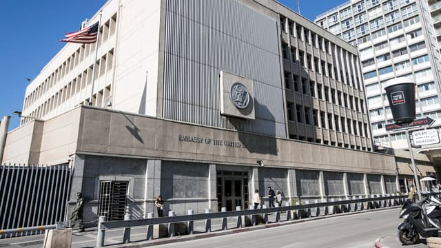 L'ambassade américaine à Tel Aviv.