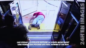 Elle pousse un vieil homme par la porte d'un bus: la vidéo choc diffusée par la police de Las Vegas