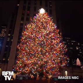 À New York, l’immense sapin de Noël du Rockefeller Center s’est illuminé