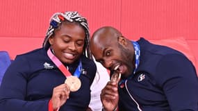 Romane Dicko et Teddy Riner