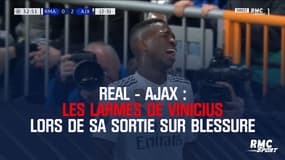 Real - Ajax : Les larmes de Vinicius lors de sa sortie sur blessure