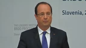 François Hollande, pendant un discours en Slovénie, a rebaptisé la Macédoine.