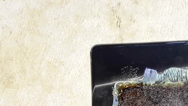 Le Samsung Galaxy Note 7 calciné
