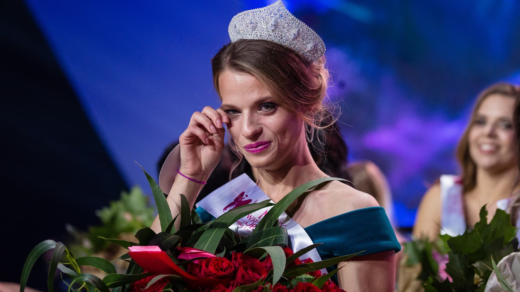 Alexandra Chichikova lors du concours Miss Monde en fauteuil roulant, en Pologne Alexandra Chichikova lors du concours Miss Monde en fauteuil roulant, en Pologne
