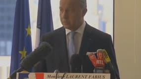 Laurent Fabius a confirmé l'authentification de la vidéo de l'otage français par les services du ministère des Affaires étrangères.