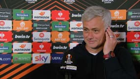 José Mourinho en interview après Roma-Feyenoord, le 20 avril 2023