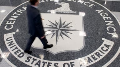 L'entrée du siège de la CIA, le service de renseignement extérieur américain.