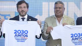 Le président de la CONMEBOL Alejandro Dominguez avec le patron de la Fédé Argentine  Claudio "Chiqui" Tapia