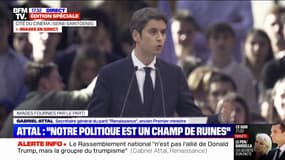 Gabriel Attal: "La politique française est malade et, depuis l'été dernier, elle est un véritable champ de ruines"