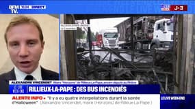 Incendies de bus à Rillieux-la-Pape: "Il n'y a rien qui justifiait ces violences", assure Alexandre Vincendet (maire de la ville)
