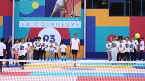 Un évènement à La Courneuve avec Roger Federer, en mai 2024
